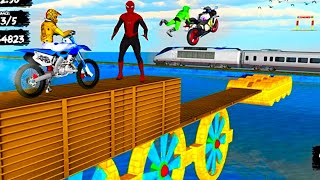 Mega ramp motorbike - Impossible MotorBike Stunt Driving Simulator 3D #22 - GamePlay screenshot 4