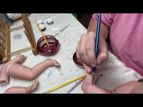 Reborn Make-Over: Part 11, Beginning Details & Blushing on Hands and Feet