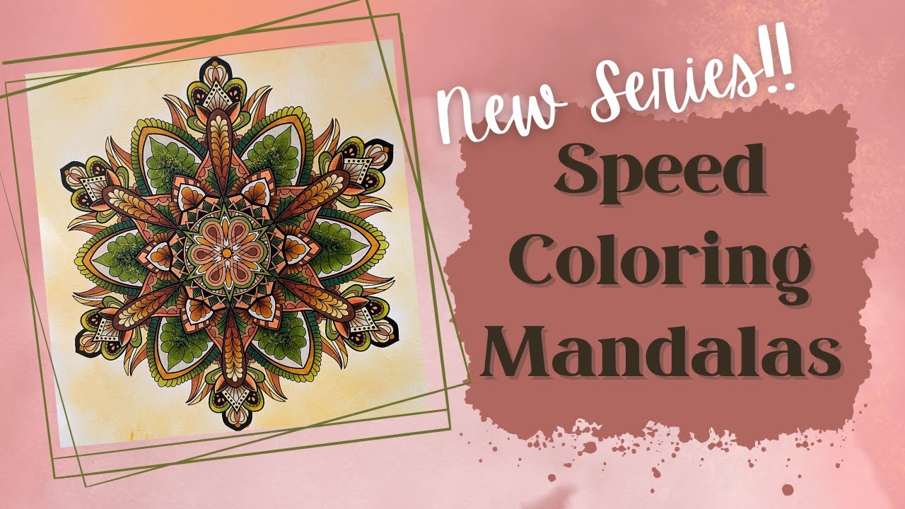 Speed Coloring Mandalas #1 | Color It Vol. II | Ohuhu Alcohol Markers | Adult Coloring