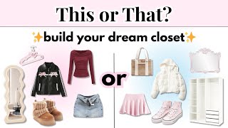 This or That? Build Your Dream Closet 👚💗⭐ Preppy, Soft Girl, or Edgy? screenshot 1