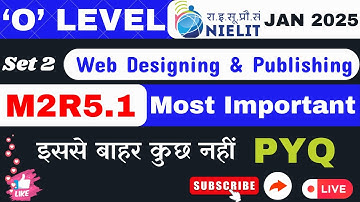 #2 M2R5.1 O LEVEL JAN 2025 || WEB DESIGNING & PUBLISHING || #olevel #webdesign #ngi #html #js #css