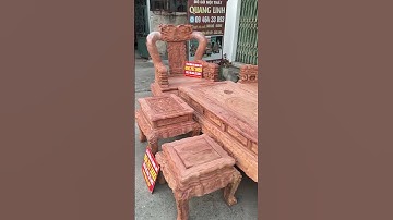 88tr bàn ghế đồng kỵ minh quốc voi cột 16 gỗ hương đá víp khủng cao cấp