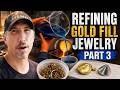 There's Way More Gold In This Scrap Jewelry Than We Though!! Refining Gold Filled Jewelry: Part 3