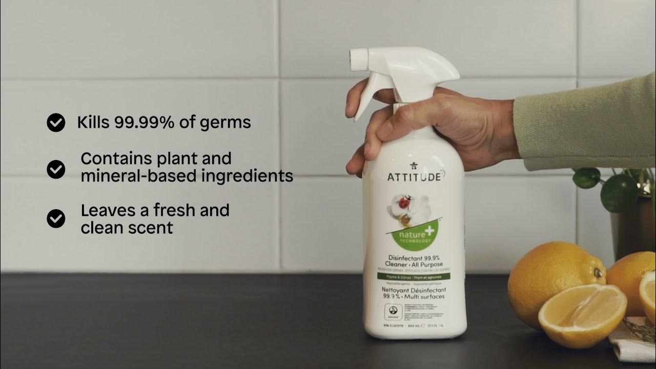 ATTITUDE All Purpose Cleaner Disinfectant 99.9 How to use YouTube