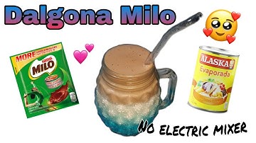 DALGONA MILO | no whipping cream & coffee | no electric mixer  #milodalgona #dalgonamilorecipe