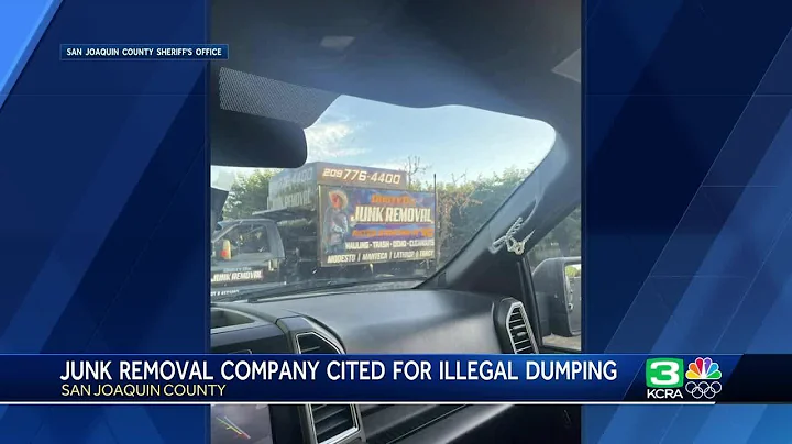 Junk removal biz owner cited for illegal dumping in San Joaquin County