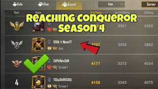 Reaching Conqueror Highlights | Pubg Mobile | Soul Clan | Season 4