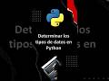 Determinar tipos de datos en Python #python #pythontutorial