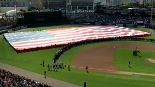 BAL@DET: Tigers hold ceremony on anniversary of 9/11