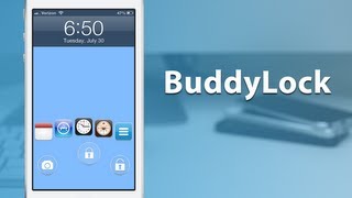[Cydia Tweak] BuddyLock - Redesigned Lock Screen With App Shortcuts, Widgets, And Themes screenshot 2