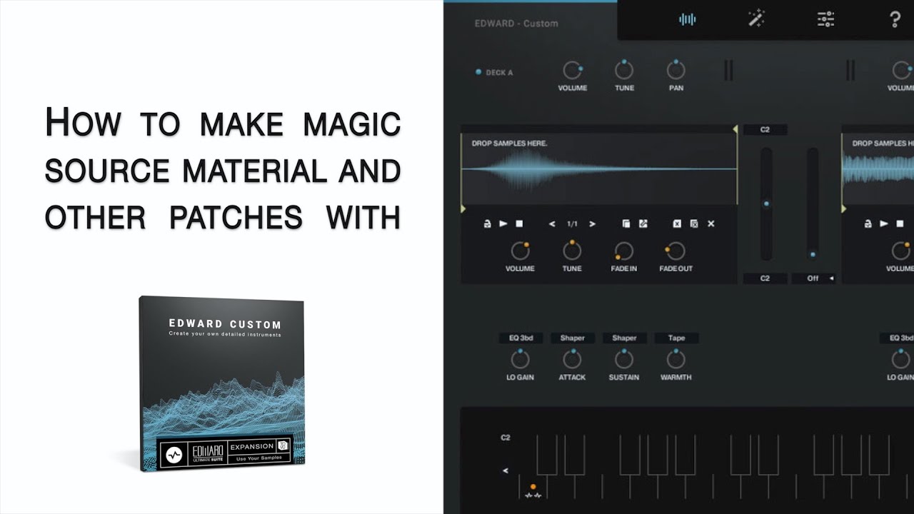 How to make magic source material and other patches with Edward Custom ...