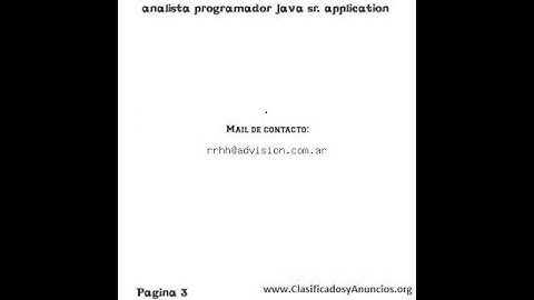 analista programador java sr. application  fecha: 30 de septiembre de 2011