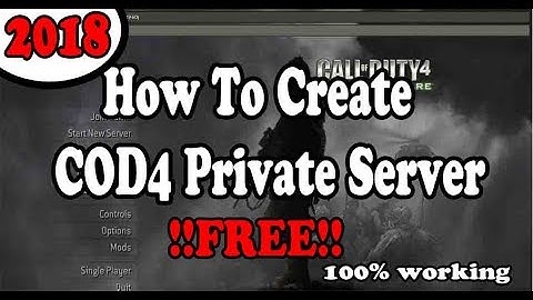 How to create Cod4 Private Server !!!Free!! |Sinhalen|