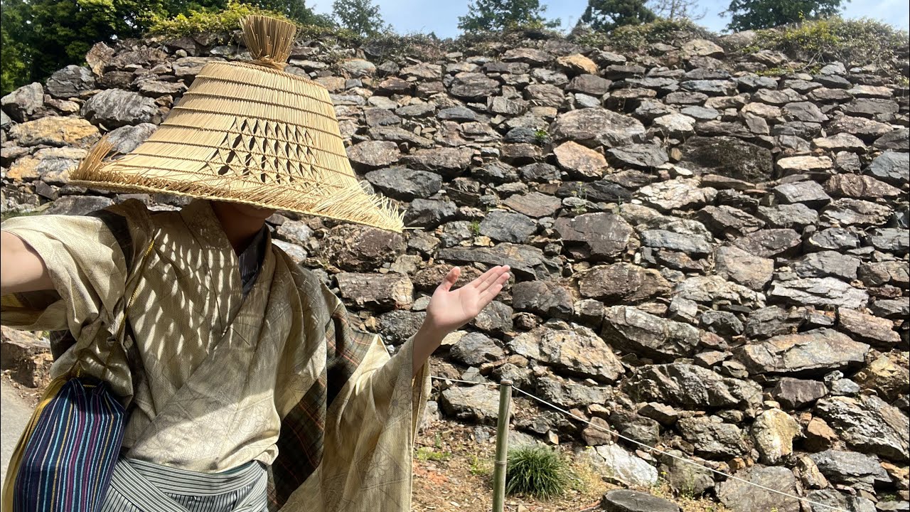 唐沢山城と浪人笠#samurai #侍 #着物 #kimono #散歩 - YouTube