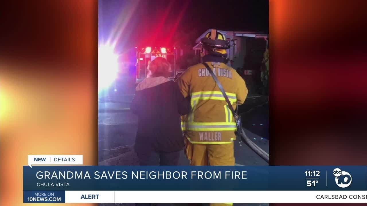 Chula Vista grandmother saves neighbor from burning home - YouTube