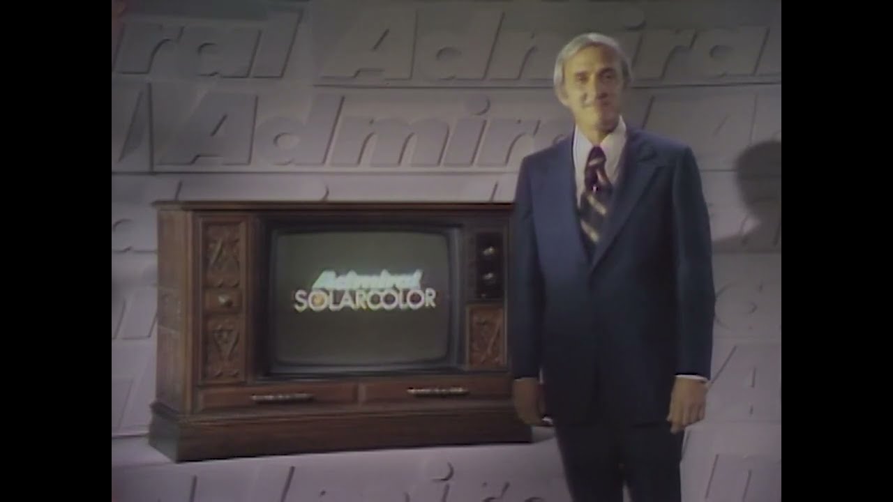 Admiral Solar Color TV - With Color Master Control - Retro Commercial - 4K