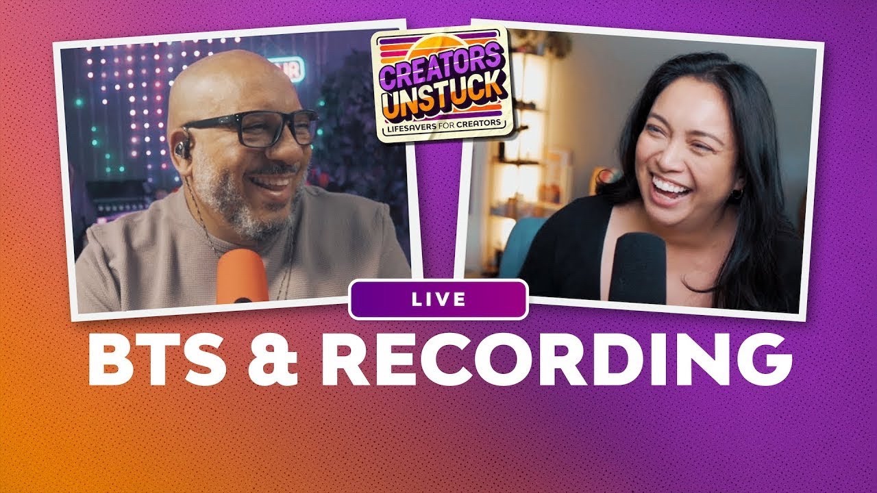 💜 Creators Unstuck: Recording a LIVE Episode w/ @marieloumandl 📱