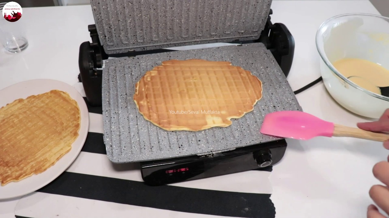 waffle makinesi olmadan tost makinesinde tam olculu muthis waffle tarifi youtube waffle gida elmali pasta tarifleri