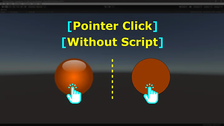 Pointer Click on 2D/3D Objects without Script | Event System | Event Trigger | Unity Game Engine