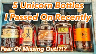 5 Unicorn Bottles that I Passed On While Bourbon Hunting *** Would You Pass These Up?