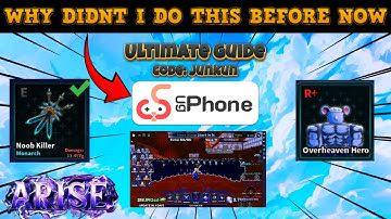 Arise Crossover - How I Got OP Using UgPhone (Cloud Phone) use code: junkun for 40 hours!