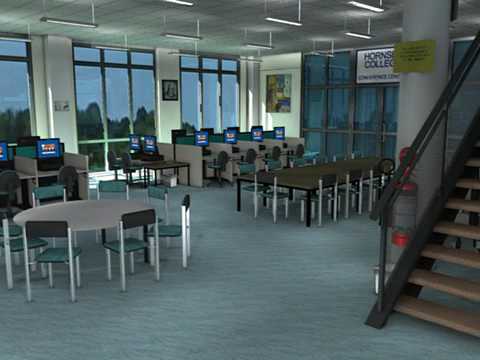 Hornsby TAFE Library 3D Walkthrough: Part 1 (Downstairs)