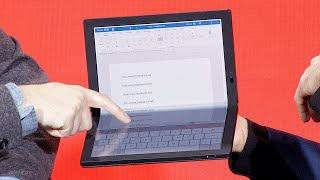 Lenovo's FOLDABLE ThinkPad X1: Laptop, tablet, or mini desktop (full Stage Demo)