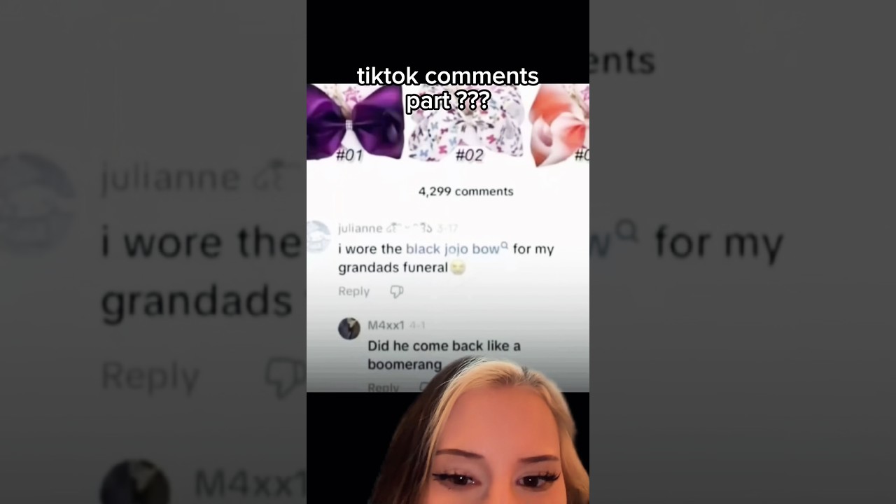 tiktok comments 😭 #satire