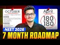 NEET 2026: 7 Month Roadmap 🔥 | Complete Strategy from October to April ✅