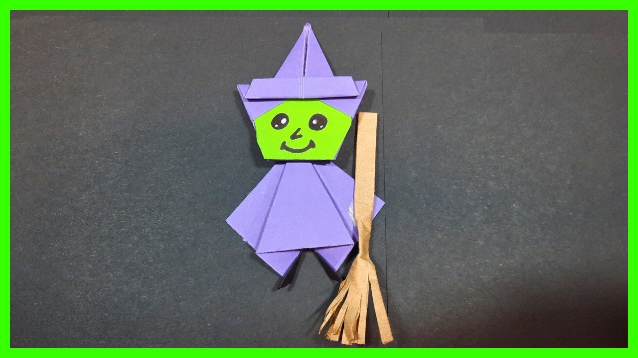 ⩥ Cómo hacer BRUJAS de PAPEL - YouTube