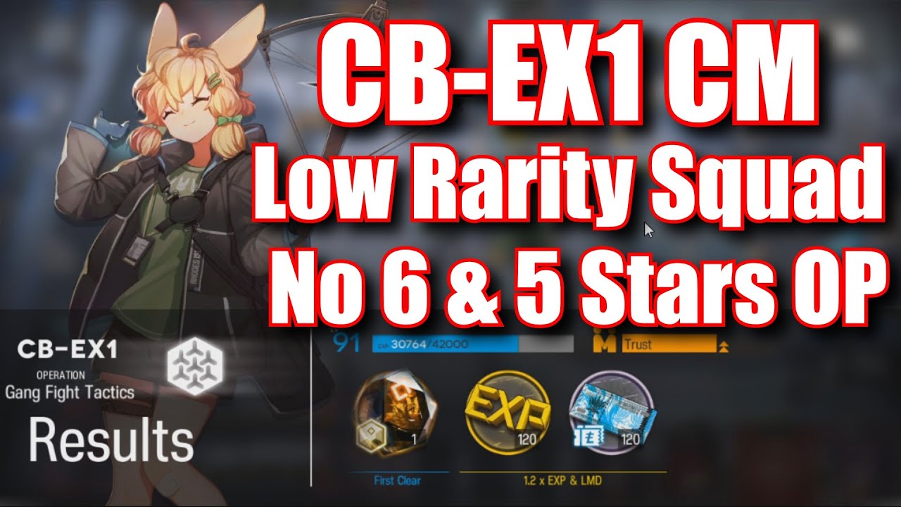 Arknights CB-EX1 Challenge Mode Low Rarity Squad