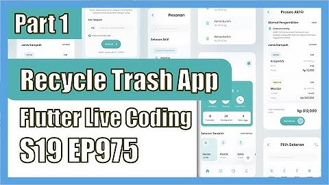 [Flutter] Flutter Live Coding EP975 (Recycle Trash App Part 1) | Riverpod