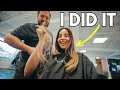 I Cut My Long Hair SHORT *and surprised my family!*😲