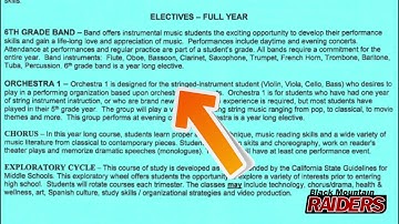 2020 BMMS Incoming 6th Grade Course Request Form Video