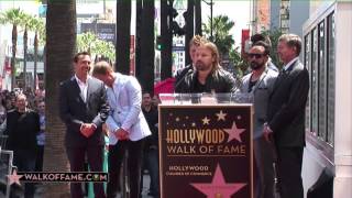 Speech by Max Martin at the Backstreet Boys's Walk Of Fame Ceremony 2013