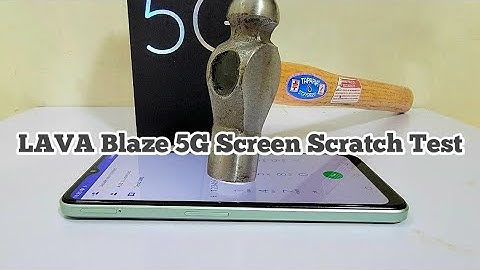 Lava Blaze 5G Screen Scratch Test 🔨🔨