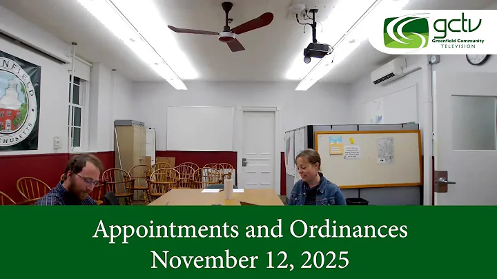 Appointments and Ordinances November 12 2025