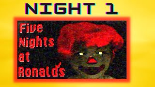 Five Nights at Ronald's Five Nights at Freddy's Fan game Night 1