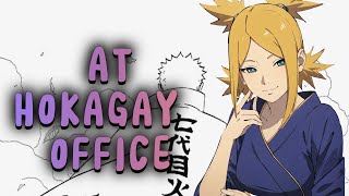 T E M A R I In Front Of Naruto At Hokages Office Comic Story