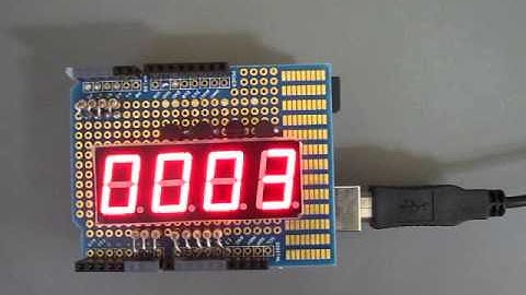 7セグメントLED Arduinoシールド