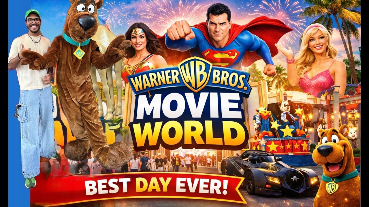 Warner Bros Movie World Full Tour (Gold Coast Australia) #disney #movie #viral #batman #spiderman