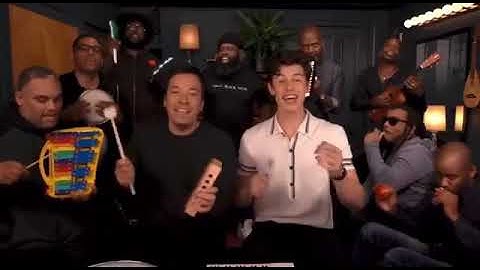 Treat you better with classroom instruments - Shawn Mendes at the Jimmy Fallon