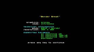 Border Break — Grongy (executable gfx for ZX Spectrum), 2024