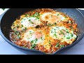 Huevos al plato. Cena rápida y económica ASMR