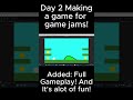 Unity: Day 2 making a game for my first game jam! 🔥🔥#Shorts