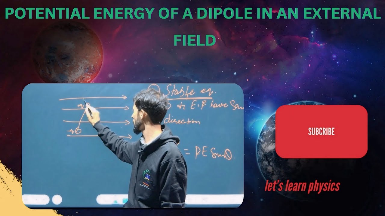Potential energy of a dipole in an uniform external electric field # ...