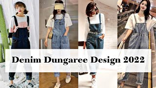 Denim Dungaree Design 2023 | Amazingly Jeans Jumpsuit Dresses | Trendy Teenager Rompers For Girls | screenshot 5