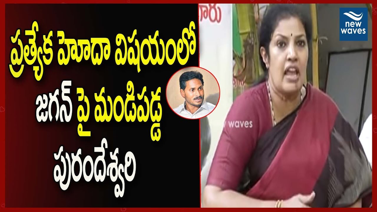 janasena election results BJP Leader Purandeshwari Fires On AP CM Ys Jagan About AP Special Status Issue | YSRCP | New Waves