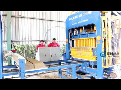 QTF4 15C Hydraulic full automatic concrete brick block machine in Malaysia
