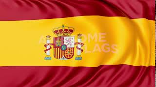 Seamlessly Looping Spain Flag Series E
